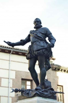 Detalle de la estatua de Álvaro de Bazán. Foto Archivo Fundación Mariano Benlliure