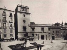 Monumento a Álvaro de Bazán poco después de su inauguración. Foto Archivo Fundación IPCE