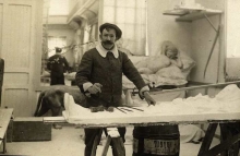 Mariano Benlliure en su estudio. Foto Archivo Fundación Mariano Benlliure