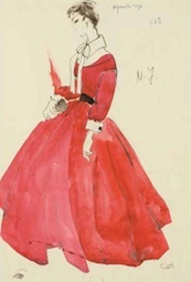 Lucrecia Feduchi Benlliure, Traje rojo de costura. Colección particular. Foto FMB