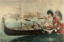 Mariano Benlliure Gil, Un paseo por el Gran Canal. Colección particular. Foto FMB