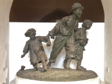 Antonio Sciortino, "Les Gavroches", 1904, bronce. Museo de Bellas Artes, La Valetta. Foto Archivo Fundación Mariano Benlliure (AFMB)