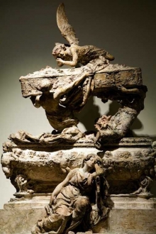 Maqueta del mausoleo del tenor Julián Gayarre, 1890-1891, escayola. Museo Nacional del Teatro, Almagro