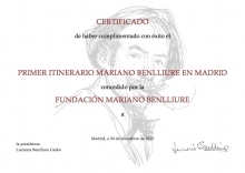 Recorrido navideño por los monumentos de Mariano Benlliure: Certificado. Foto FMB
