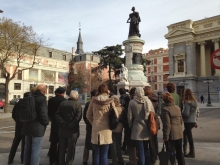 Recorrido navideño por los monumentos de Mariano Benlliure: monumento a la reina María Cristina de Borbón. Foto FMB