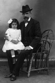 Blas Benlliure con su hija Matilde. Foto FMB