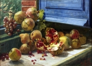 Blas Benlliure, Naturaleza muerta con granadas. Colección particular. Foro FMB