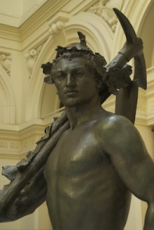 Monumento al marqués de Larios, detalle de la estatua de la Alegoría del trabajo. Foto Fundación Mariano Benlliure
