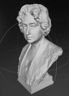 Modelo digital del pusto de Lucrecia Arana. © AFMB