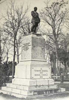 Monumento al general Cassola, calle Ferraz, Madrid. Foto Archivo Fundación Mariano Benlliure