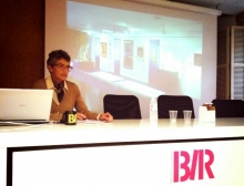 Conferencia sobre Lucrecia Arana en la Biblioteca de La Rioja en Logroño. © AFMB