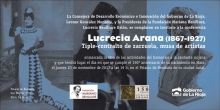 Invitación a la conferencia sobre Lucrecia Arana en Haro