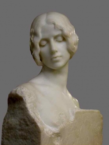 Mariano Benlliure, Cleo de Merode, 1910, mármol de Carrara. Colección particular. Foto Archivo Fundación Mariano Benlliure