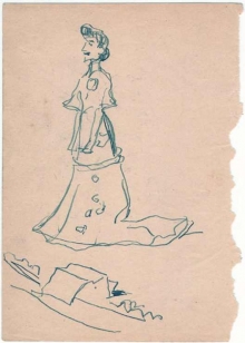 Mariano Benlliure, "Lucrecia Arana en escena". Archivo Fundación Mariano Benlliure
