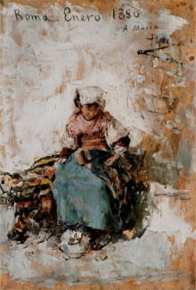 José Benlliure Gil, Ciociara, óleo / tabla_Foto Casa-Museo Benlliure, Ayuntamiento de Valencia