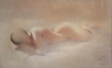 José Luis Benlliure Galán, Desnudo, acuarela. Foto Archivo FMB