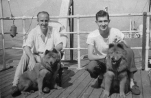 José Luis Mariano Benlliure con su hijo José Luis Benlliure Galán. Foto Archivo FMB
