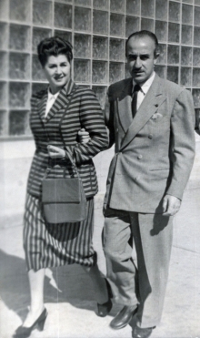 José Luis Mariano Benlliure y Soledad Galán. Foto Archivo FMB