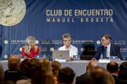La presidenta del Club Amparo Maties, Lucrecia Enseñat y Andrés Goerlich