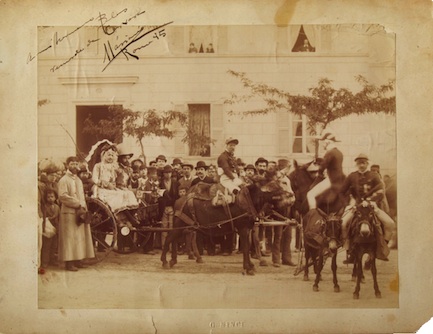 Cabalgata a Crevara en 1885